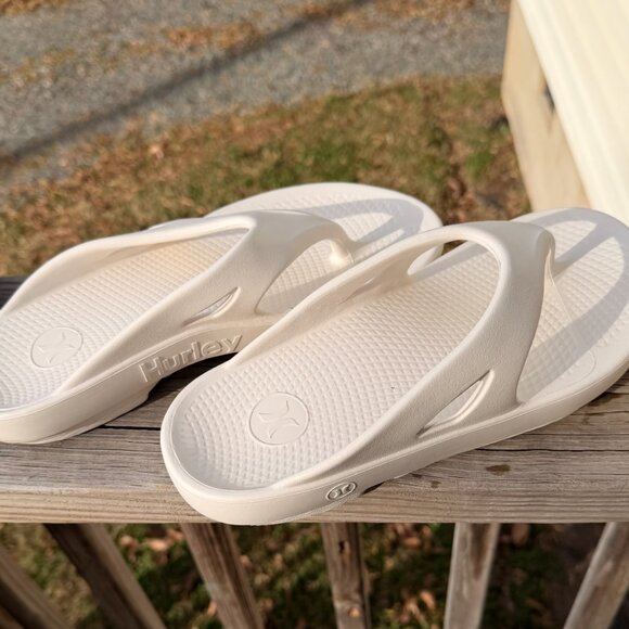 Hurley White EVA Comfort Sandals – Mens 8 | Women's 9.5 - Picture 2 of 4